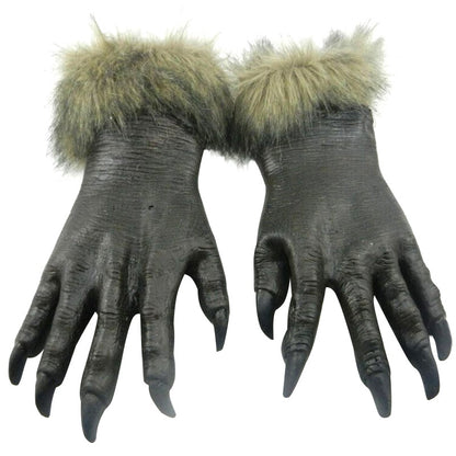 ELECTROPRIME 1 Pair Halloween Decoration Latex Wolf Gloves Halloween Festival Party Fancy Masquerade Glove Props