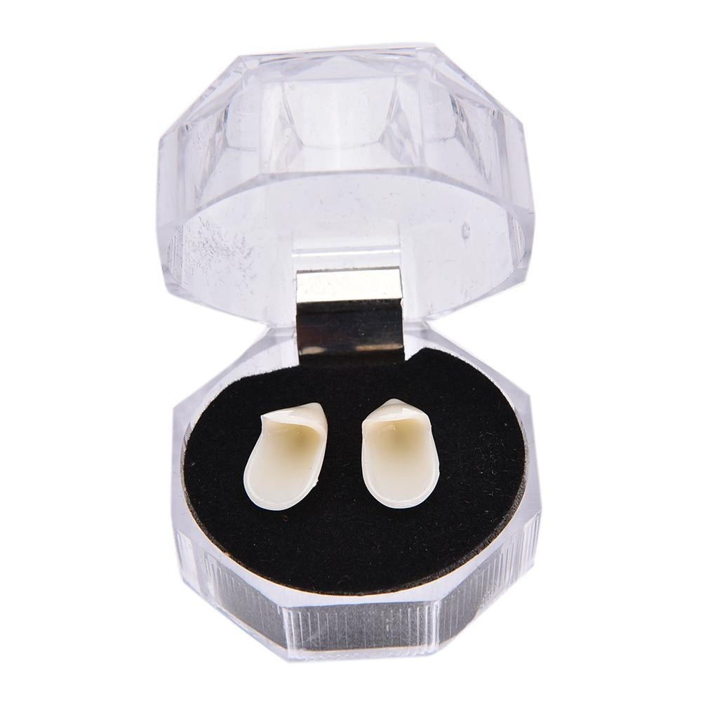 ELECTROPRIME 1 Pair 19mm Halloween Party Dentures Props Vampire Zombie Devil Fangs Teeth