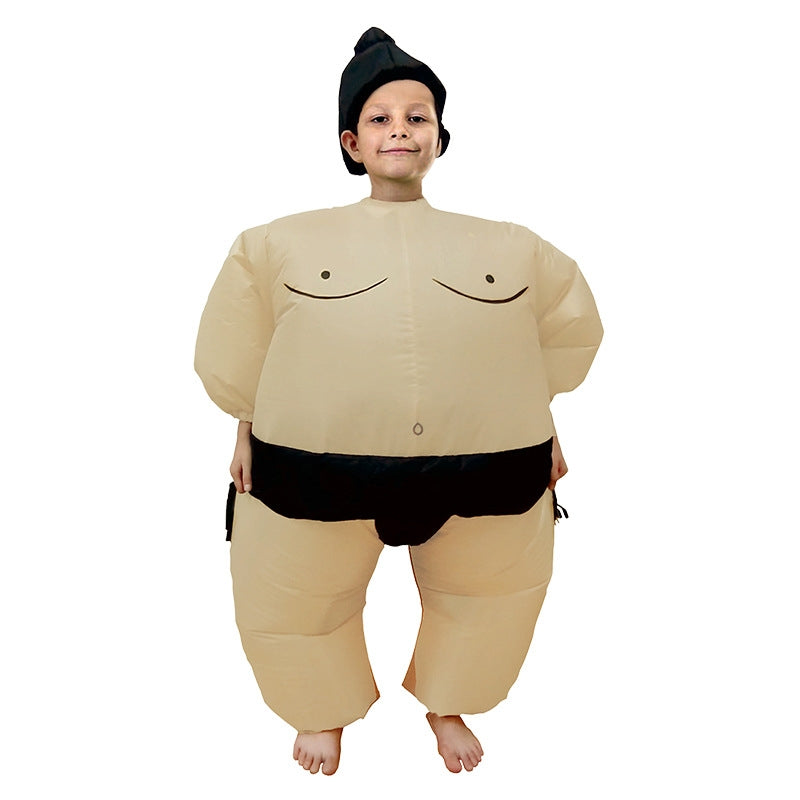 ELECTROPRIME Children Inflatable Sumo Costume Halloween Christmas Festival Party Carnival Inflated Kids Clothes Cartoon Dolls
