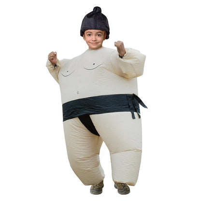 ELECTROPRIME Children Inflatable Sumo Costume Halloween Christmas Festival Party Carnival Inflated Kids Clothes Cartoon Dolls