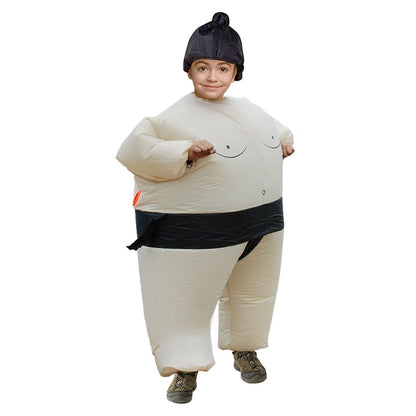 ELECTROPRIME Children Inflatable Sumo Costume Halloween Christmas Festival Party Carnival Inflated Kids Clothes Cartoon Dolls