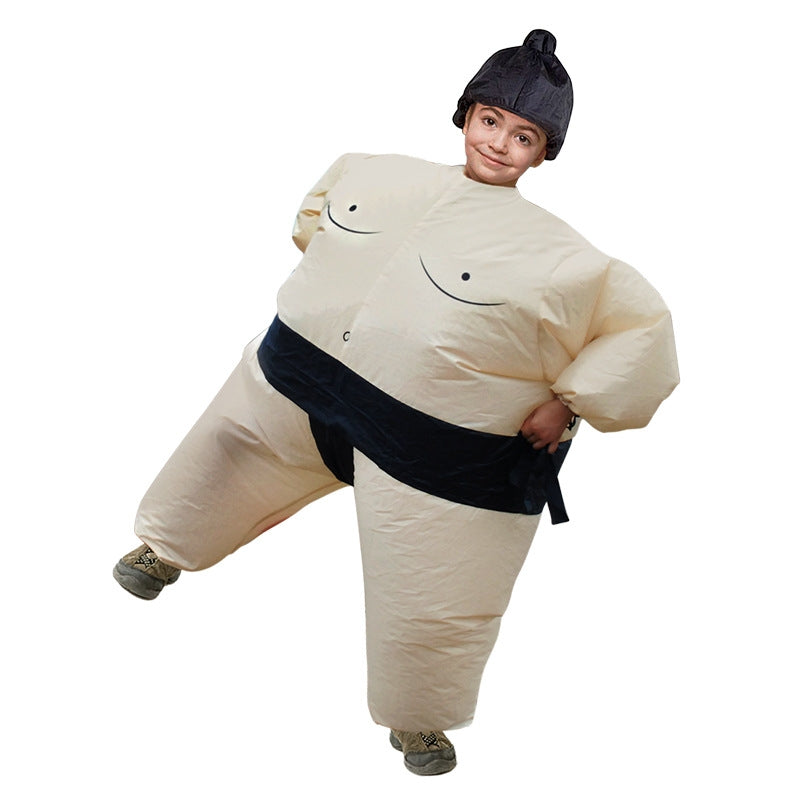 ELECTROPRIME Children Inflatable Sumo Costume Halloween Christmas Festival Party Carnival Inflated Kids Clothes Cartoon Dolls