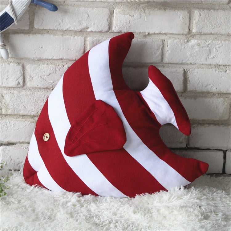 ELECTROPRIME Fish Shape Cushion Bed Backrest Support Throw Pillow with Pillow Insert,  Size: 48 x 45cm(Red)