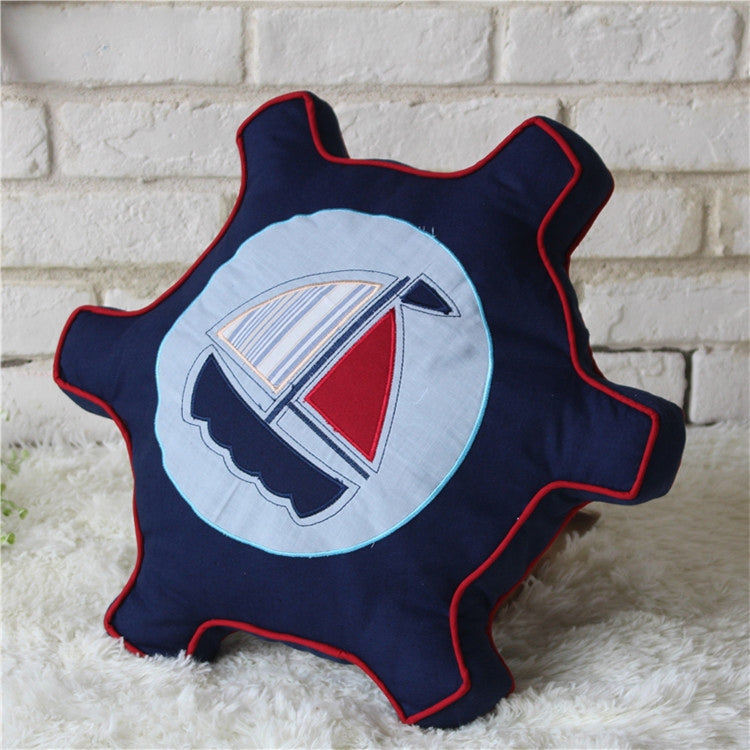 ELECTROPRIME Pirate style Cushion Bed Backrest Support Throw Pillow with Pillow Insert,  Size: 47 x 47cm(Blue)