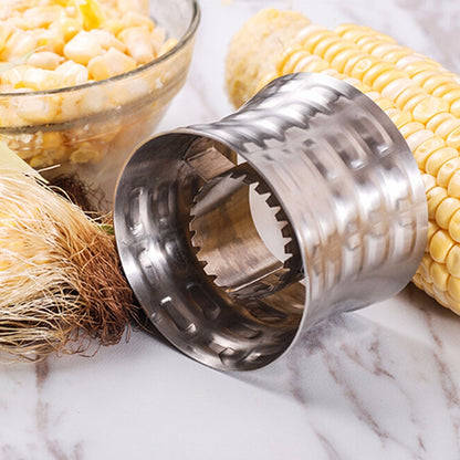 ELECTROPRIME Round Shaped 304 Stainless Steel Household Corn Cutter Cob Corn Stripper Kitchen Tool