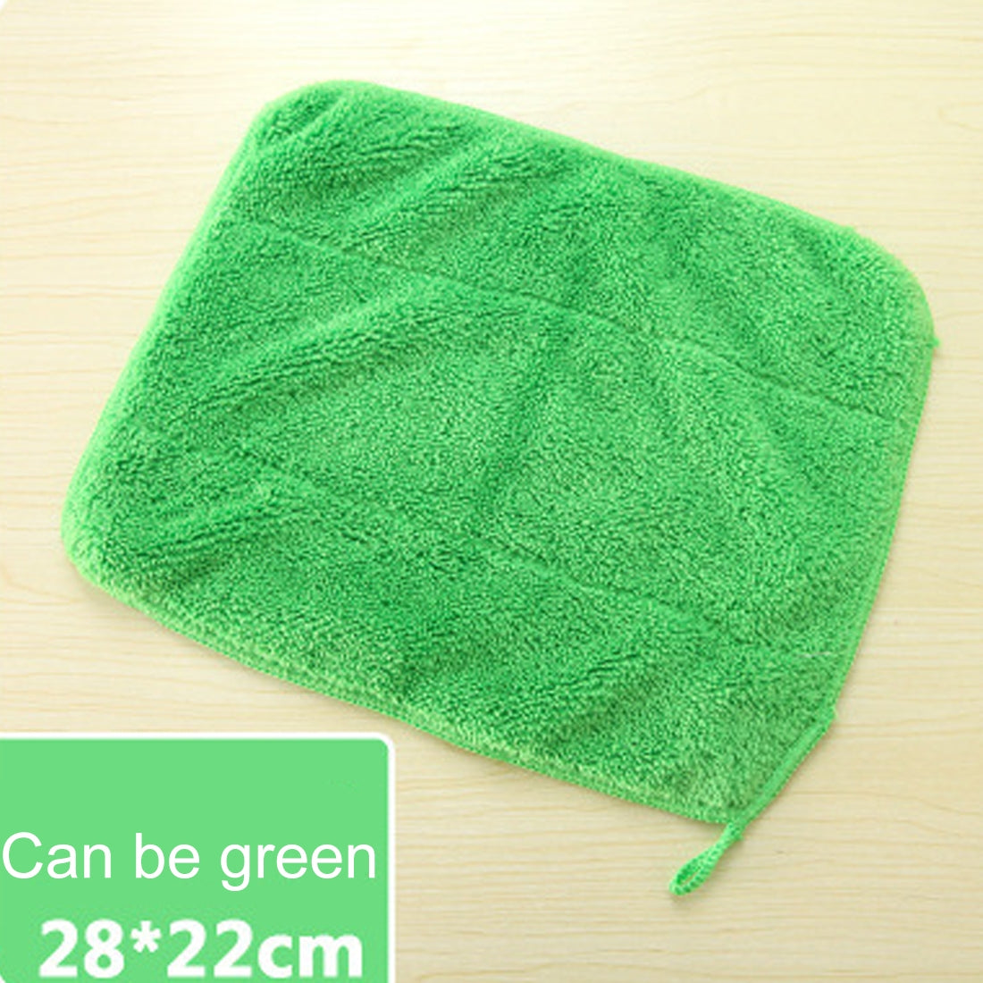 ELECTROPRIME Bamboo Fiber Washing Dish Towel Kitchen Cleaning Cloth Double-Sided Scouring Cloth Water Absorption Non-Stick Oil,Can Hang,Random Color Delivery