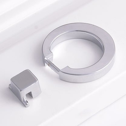 ELECTROPRIME 4201 Wire Drawing Single Hole Zinc Alloy Ring Round Handle for Cabinet Wardrobe Drawer Door