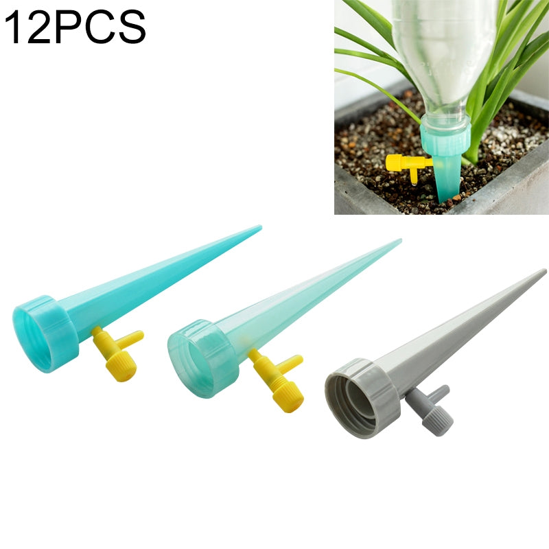 ELECTROPRIME 12 PCS Adjustable Valve Automatic Watering Device Water Seepage Device, Random Color Delivery