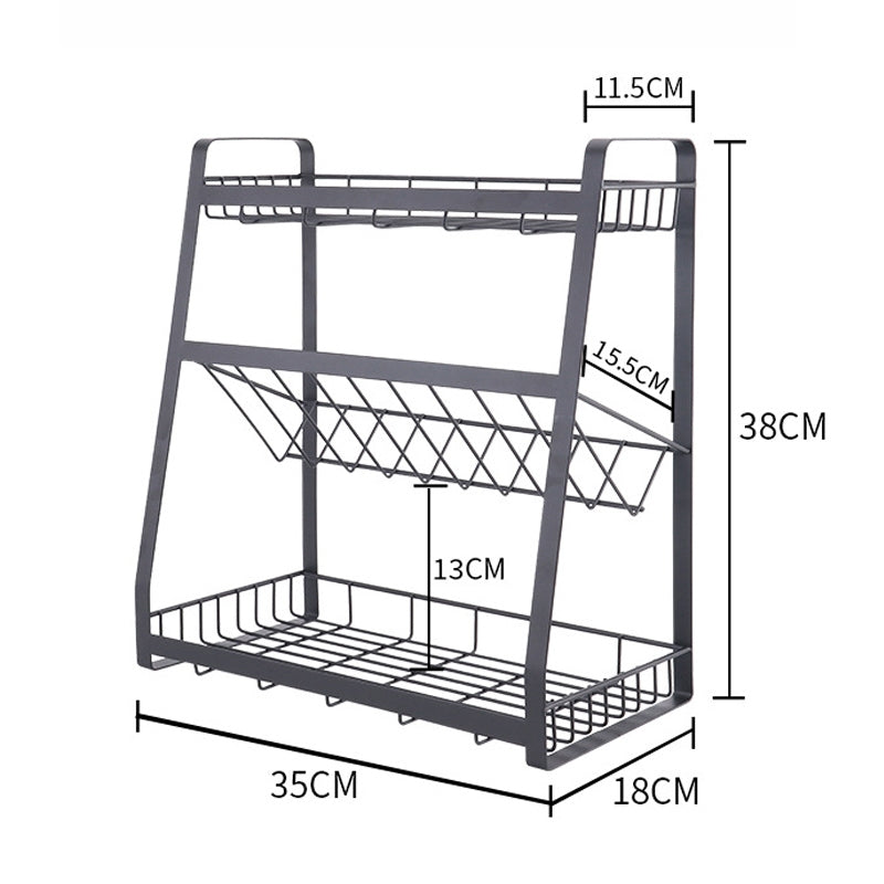 ELECTROPRIME Creative Kitchen Three-layer Storage Shelf Spice Rack
