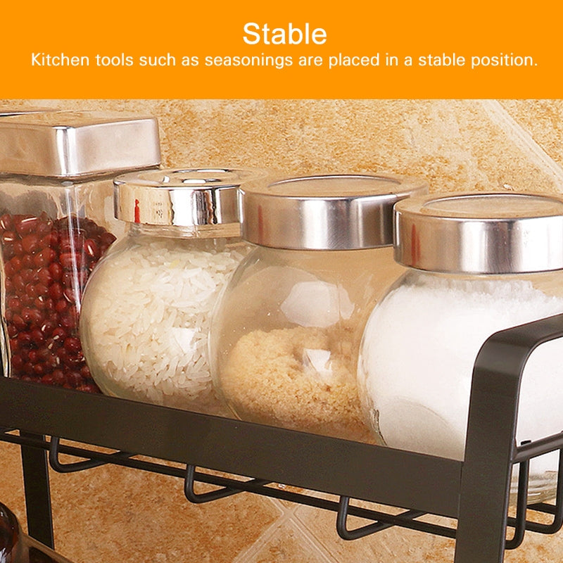 ELECTROPRIME Creative Kitchen Three-layer Storage Shelf Spice Rack