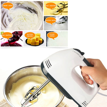 ELECTROPRIME KN007364 100W Household Seven-speed Adjustable Handheld Electric Egg Beater, EU Plug