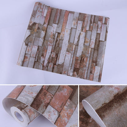 ELECTROPRIME Mica Brick Creative 3D Stone Brick Decoration Wallpaper Stickers Bedroom Living Room Wall Waterproof Wallpaper Roll, Size: 45 x 1000cm