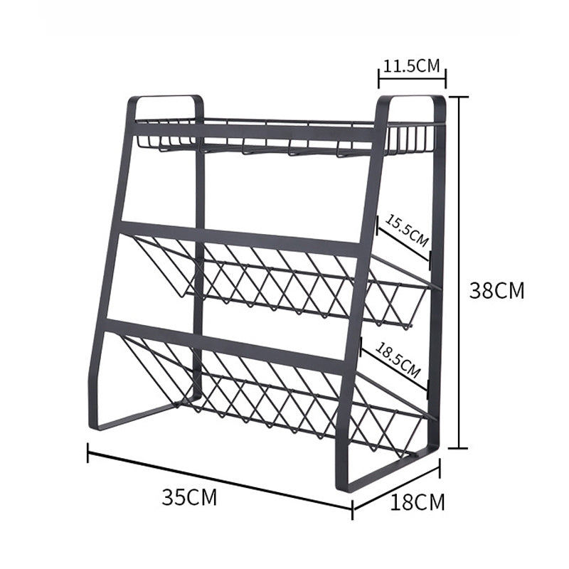 ELECTROPRIME Creative Kitchen Three-layer Storage Shelf Spice Rack