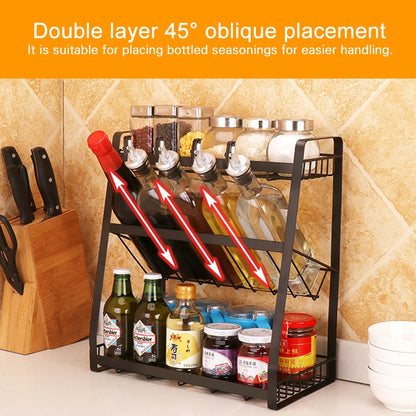 ELECTROPRIME Creative Kitchen Three-layer Storage Shelf Spice Rack