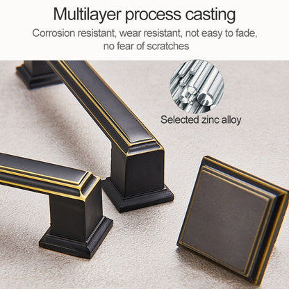 ELECTROPRIME 6226_128 American Style Black Brass Drawer Cabinet Handle