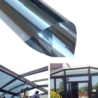 ELECTROPRIME UV Reflective One Way Privacy Decoration Glass Window Film Sticker, Width: 70cm(Silver)