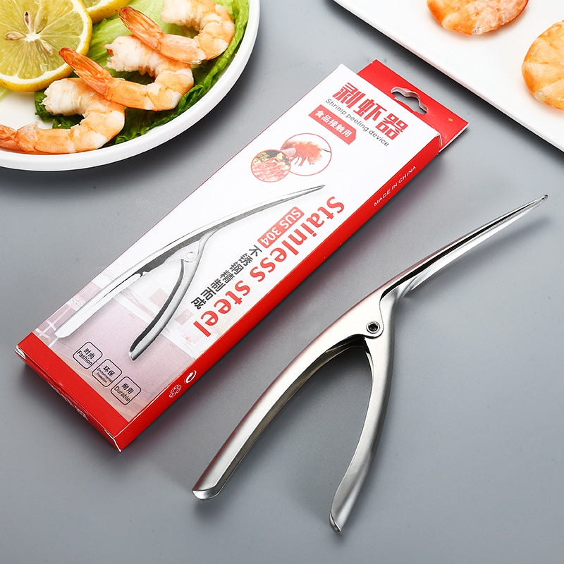 ELECTROPRIME 304 Stainless Steel Shrimp Shelling Tool Seafood Shell Remover Kitchen Gadgets
