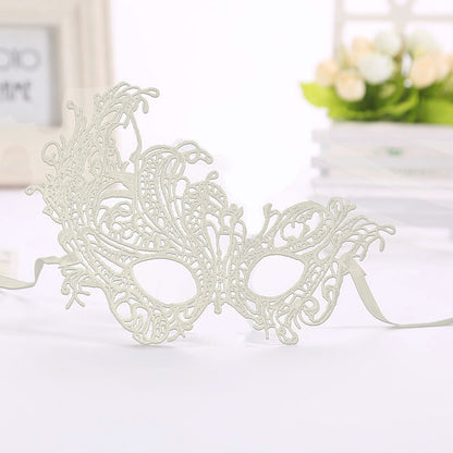 ELECTROPRIME Halloween Masquerade Party Dance Sexy Lady Lace Phoenix Mask(White)
