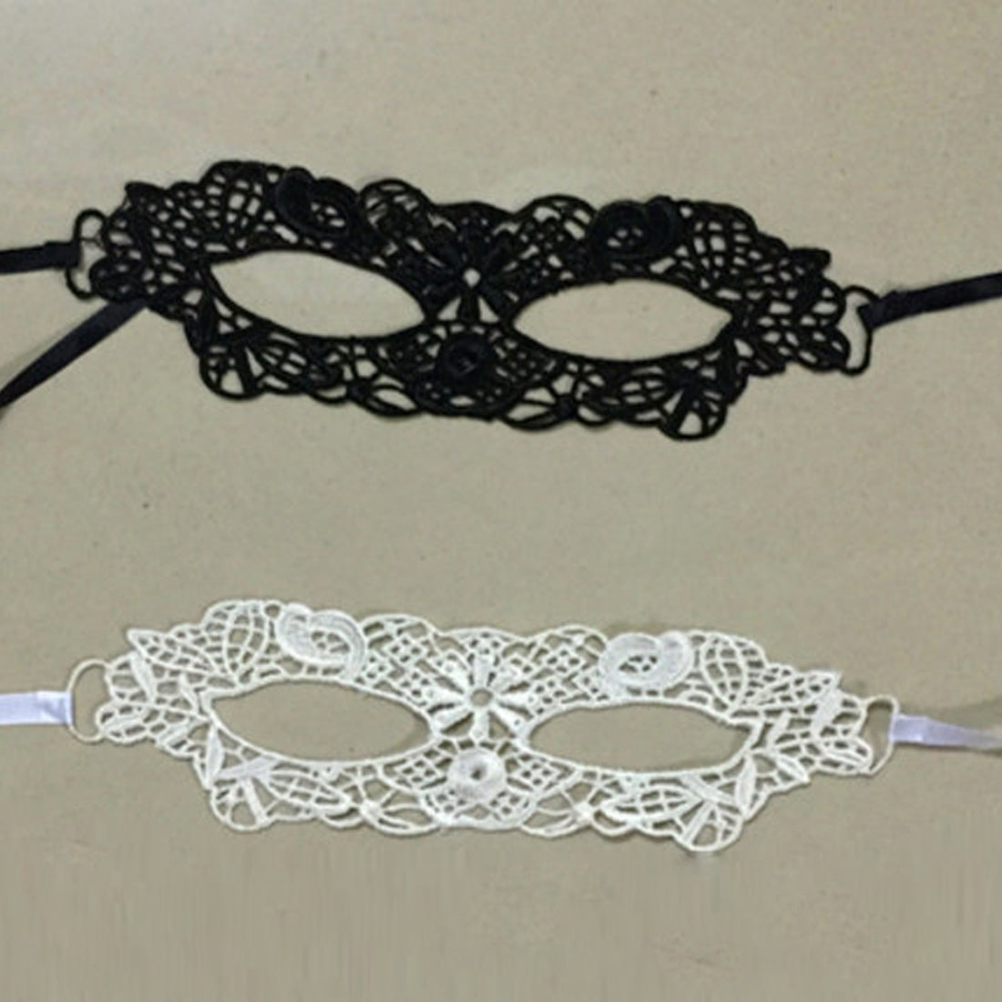 ELECTROPRIME Masquerade Party Dance Sexy Lady Lace Delight Mask(White)