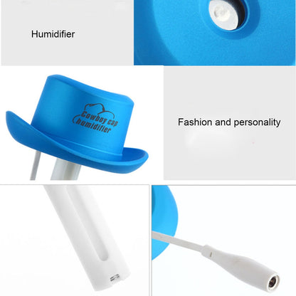 ELECTROPRIME DC 5V USB Cowboy Cap Mini Humidifier Aromatherapy Air Purifier Humidifier for Office / Home Room / Car / Travel(White)