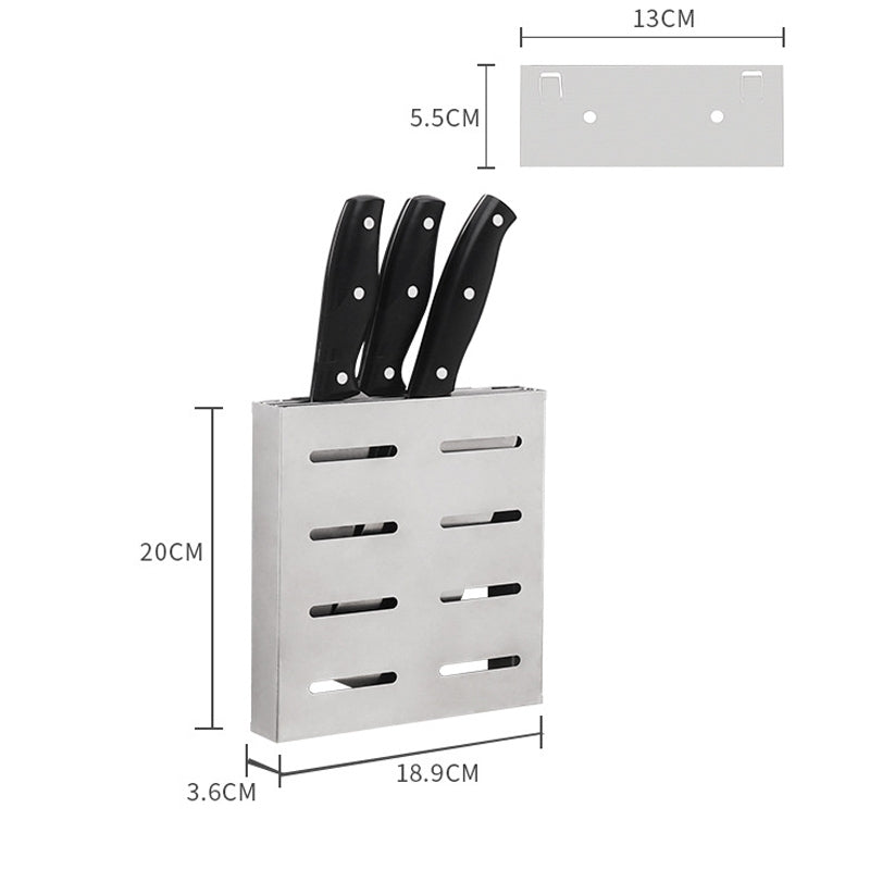 ELECTROPRIME 304 Stainless Steel Wall-mounted Kitchen Rack Hanging Knife Holder