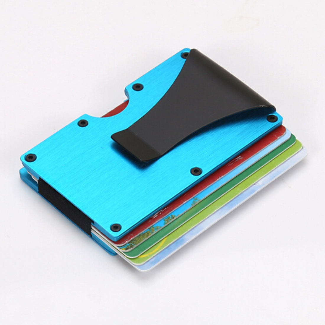 ELECTROPRIME Slim Wallet Money Clip Credit Card Holder, Random Color