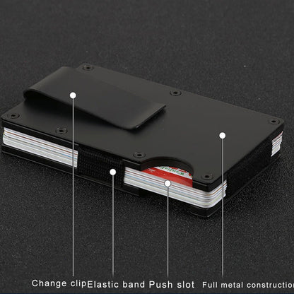 ELECTROPRIME Slim Wallet Money Clip Credit Card Holder, Random Color