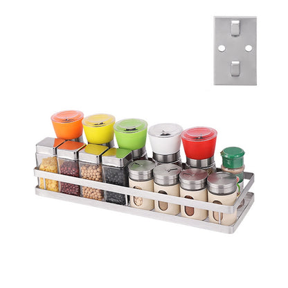 ELECTROPRIME 304 Stainless Steel Wall-mounted Kitchen Rack Hanging Seasoning Holder