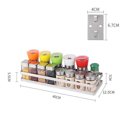 ELECTROPRIME 304 Stainless Steel Wall-mounted Kitchen Rack Hanging Seasoning Holder