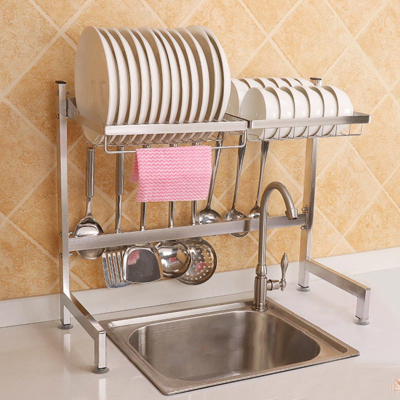 ELECTROPRIME 62cm Stainless Steel Kitchen Bowl Dish Drain Rack Storage Holder, Standrad Version