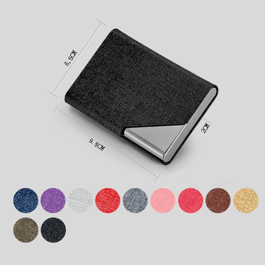 ELECTROPRIME Oracle Bone Texture Business Card Holder Wallet Credit Card ID Case Holder, Random Color
