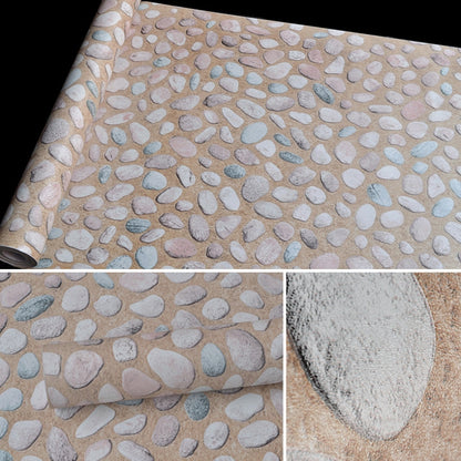 ELECTROPRIME Cobblestone Creative 3D Stone Brick Decoration Wallpaper Stickers Bedroom Living Room Wall Waterproof Wallpaper Roll, Size: 45 x 1000cm