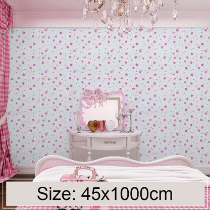 ELECTROPRIME Powder Cherry Blossom Creative 3D Stone Brick Decoration Wallpaper Stickers Bedroom Living Room Wall Waterproof Wallpaper Roll, Size: 45 x 1000cm