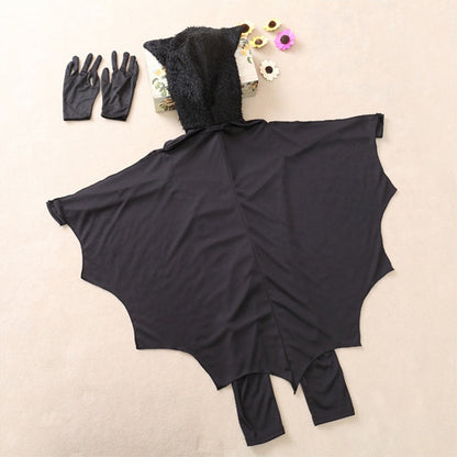 ELECTROPRIME Halloween Costume Children Jumpsuit Bat Style Cosplay Costumes Stage Suit Size:L, Suggested Height:130-140cm