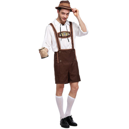 ELECTROPRIME Halloween Costume Men Beer Costume Oktoberfest Suits England Style  Stage Performance Cosplay Clothing, Size:M, Bust: 96cm, Waistline: 90cm, Clothes Length: 67cm, Long Pants: 49cm