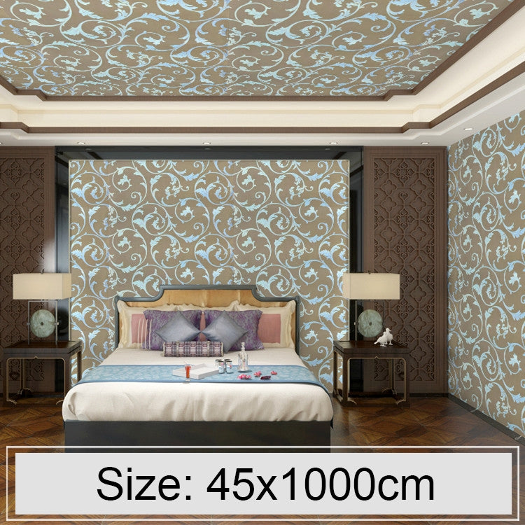 ELECTROPRIME Coffee Silver Creative 3D Stone Brick Decoration Wallpaper Stickers Bedroom Living Room Wall Waterproof Wallpaper Roll, Size: 45 x 1000cm