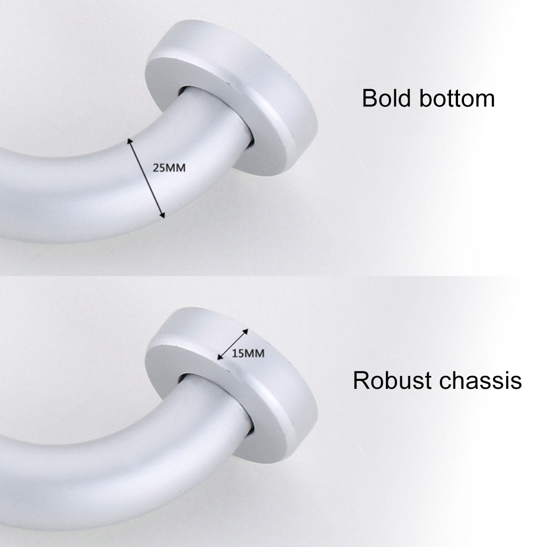 ELECTROPRIME 30cm Space Aluminum Bathroom Barrier-free and Safe Armrest