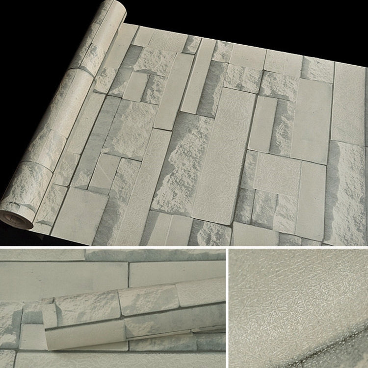 ELECTROPRIME Qingyun Stone Creative 3D Stone Brick Decoration Wallpaper Stickers Bedroom Living Room Wall Waterproof Wallpaper Roll, Size: 45 x 1000cm