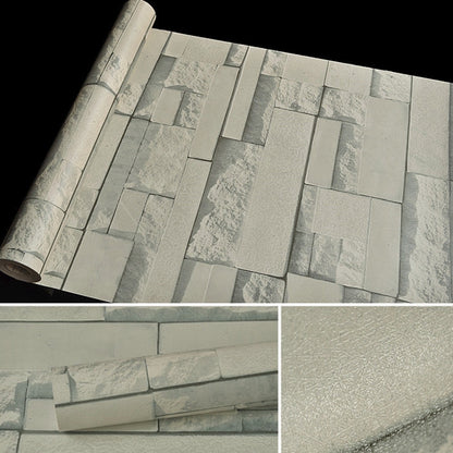 ELECTROPRIME Qingyun Stone Creative 3D Stone Brick Decoration Wallpaper Stickers Bedroom Living Room Wall Waterproof Wallpaper Roll, Size: 45 x 1000cm