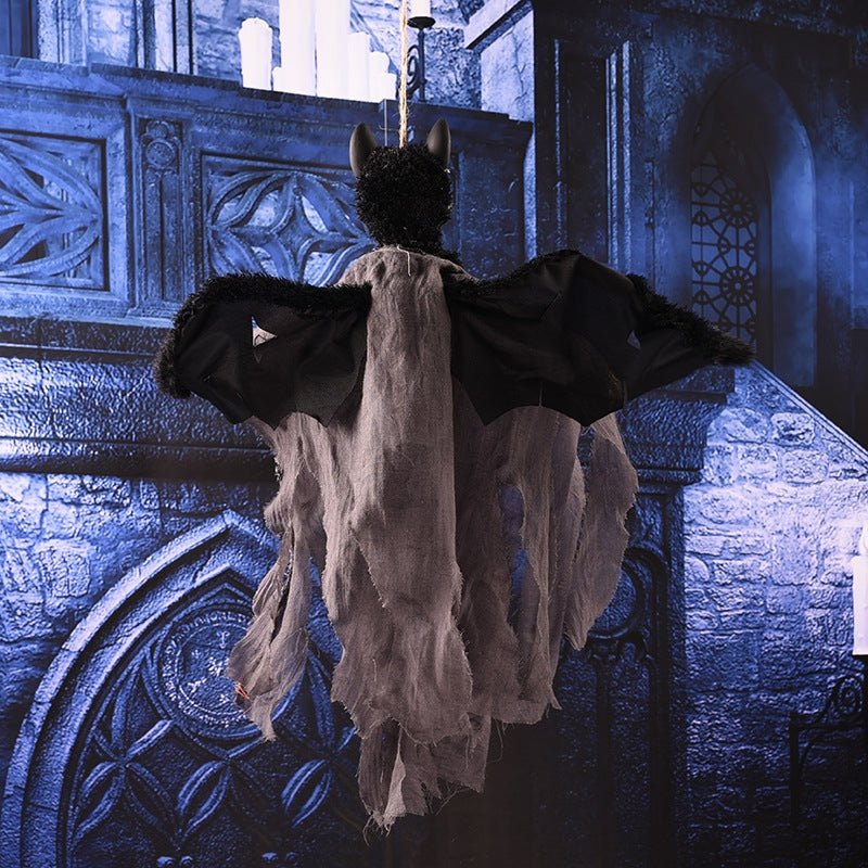ELECTROPRIME Flying Hanging Ghost Scary Sound and Moving for Halloween Decorations (Grey)