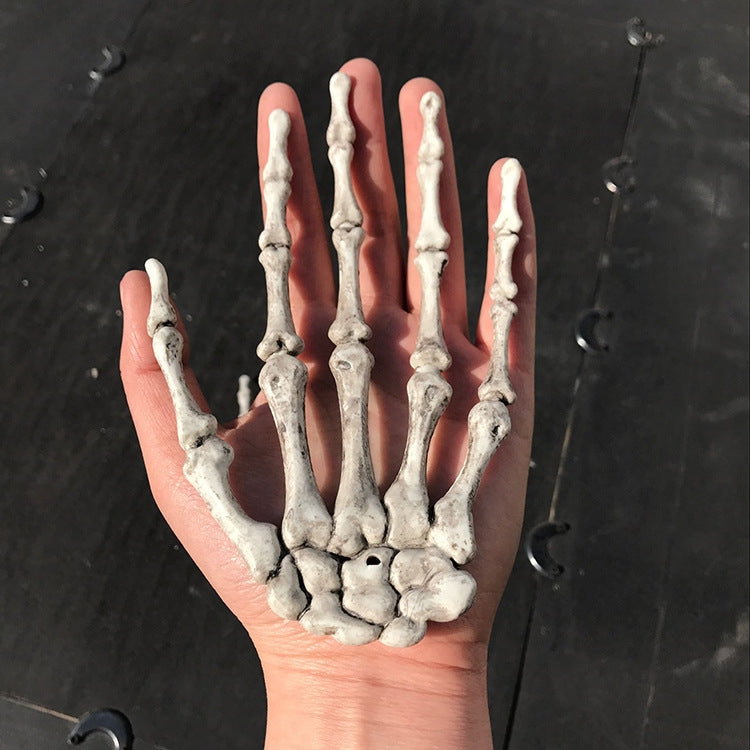 ELECTROPRIME One Pair Halloween Skeleton Hands Haunted House Decoration Props, Size: 15.5 x 10cm