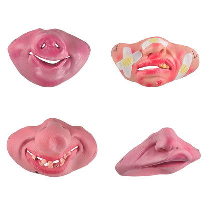 ELECTROPRIME Fun Scary Horrible Mask Party Halloween Clown Latex Half Face Masks for Adult / Children, Random Style Delivery