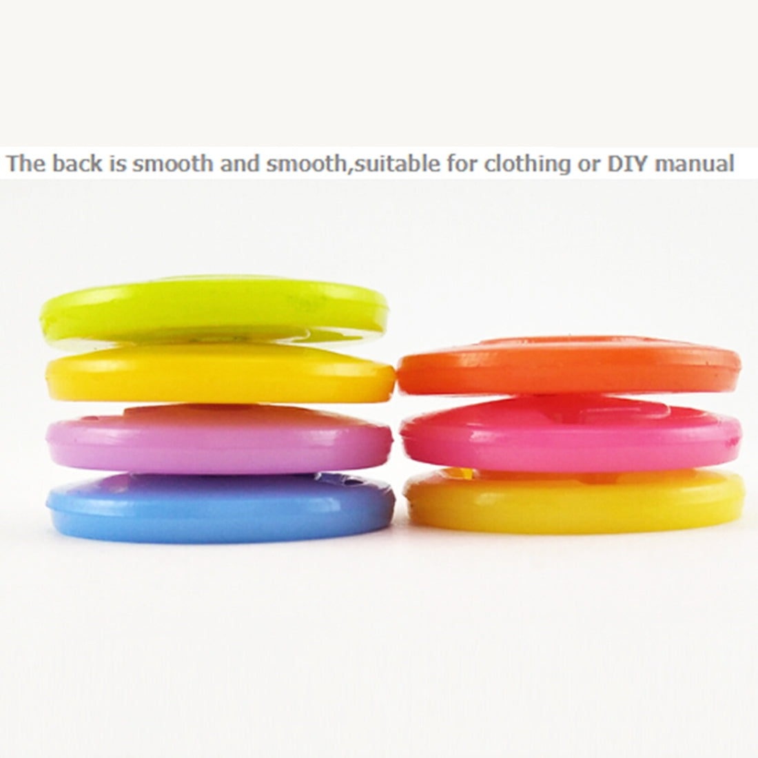ELECTROPRIME 400 PCS Smile Face Resin Children Sweater Buttons Sewing Buttons in Bulk , Random Color, Diameter: 12.5mm
