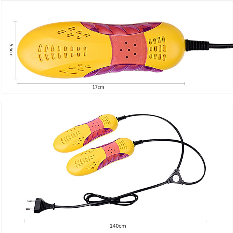 ELECTROPRIME Multifunctional Household Cartoon Dehumidification Deodorization Shoe Warmer Dryer with Lighting, US Plug(Yellow)