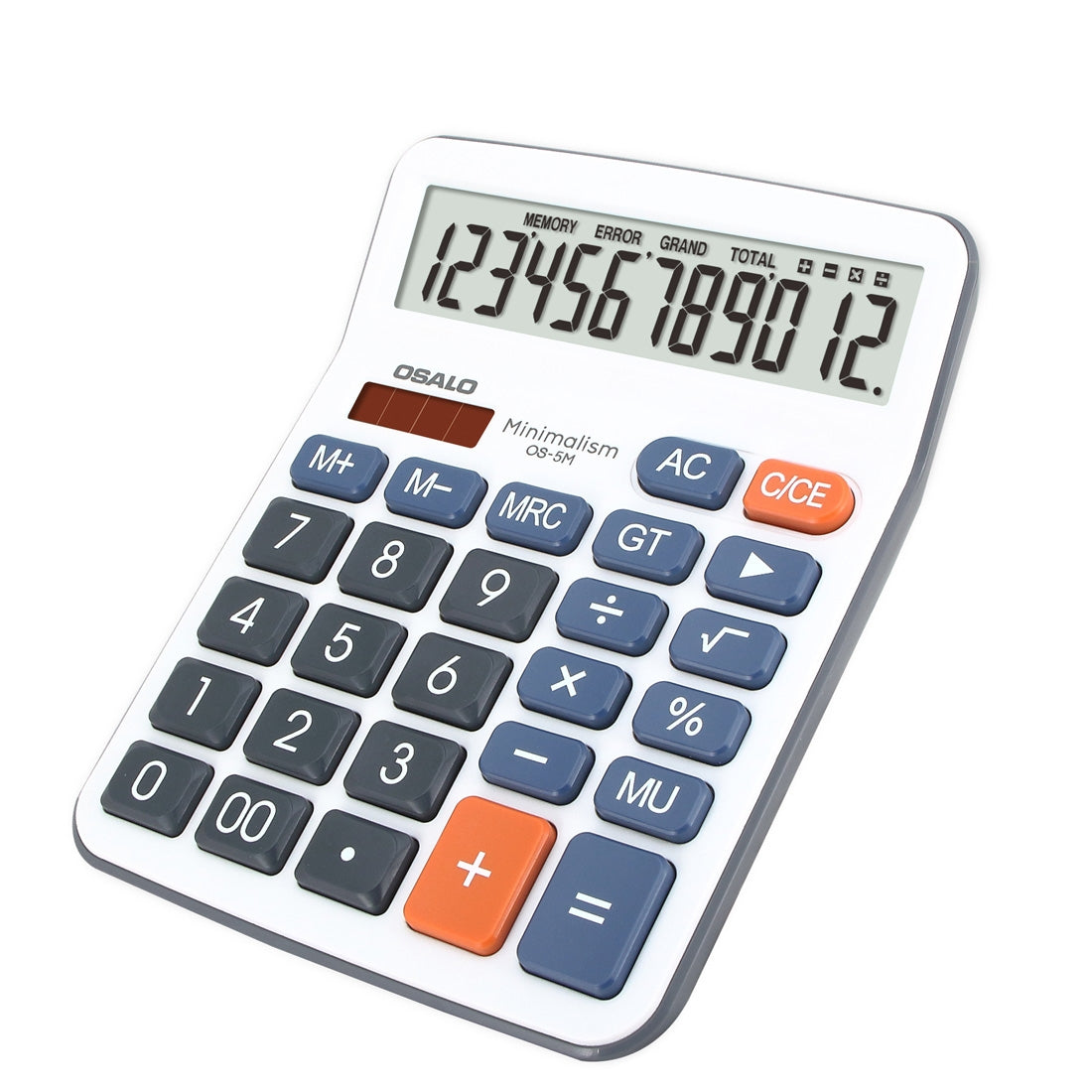 ELECTROPRIME OSALO OS-5M 12 Digits Desktop Calculator Solar Energy Dual Power Calculator