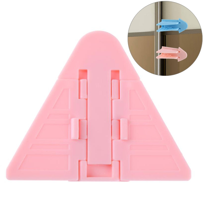 ELECTROPRIME Window Safety Lock Sliding Door Window Lock Door and Window Stopper for Children (Pink)