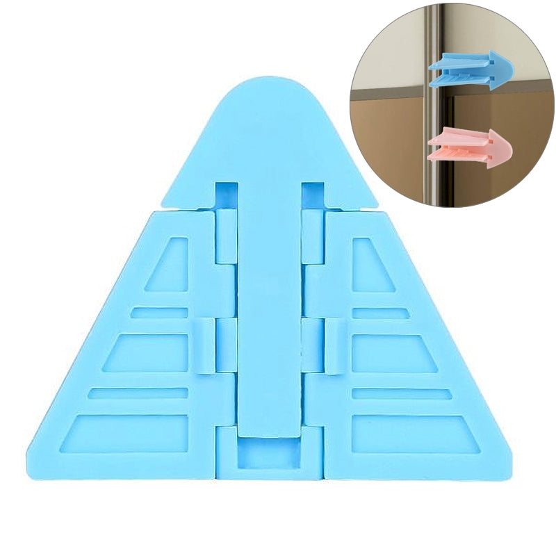 ELECTROPRIME Window Safety Lock Sliding Door Window Lock Door and Window Stopper for Children (Blue)