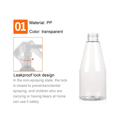 ELECTROPRIME LW-SM08 Plastic Spray Bottles Leak Proof with Trigger Sprayer, 200ml