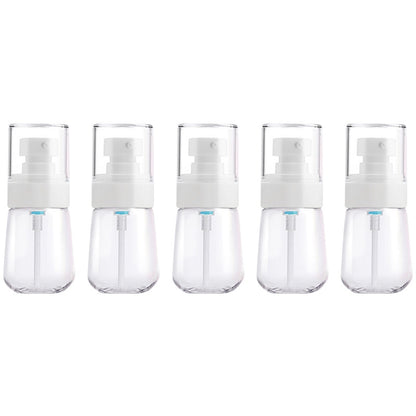 ELECTROPRIME 5 PCS Travel Plastic Bottles Leak Proof Portable Travel Accessories Small Bottles Containers, 30ml(Transparent)