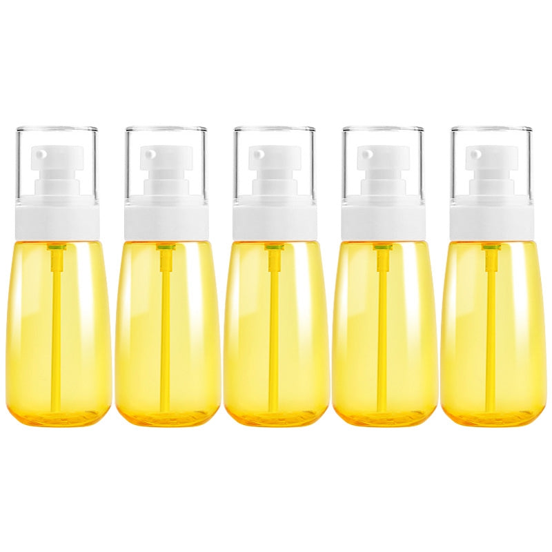 ELECTROPRIME 5 PCS Travel Plastic Bottles Leak Proof Portable Travel Accessories Small Bottles Containers, 60ml(Yellow)